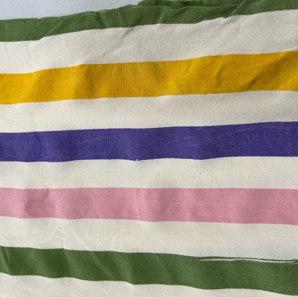 Compañía Fantástica Multi colour striped print midi shirt dress Short Sleeve M - Picture 13 of 16